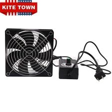 120mm AC Powered Fan with Vriable Speed Controller, 110V -120V Vriable