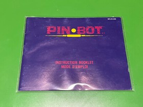 Pinbot Nintendo NES Manual Instruction Booklet Pin Bot