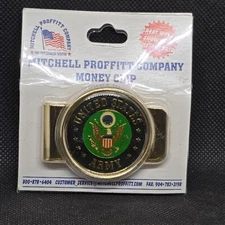 Mitchell Proffitt Company Money Clip UNITED STATES ARMY In Package 