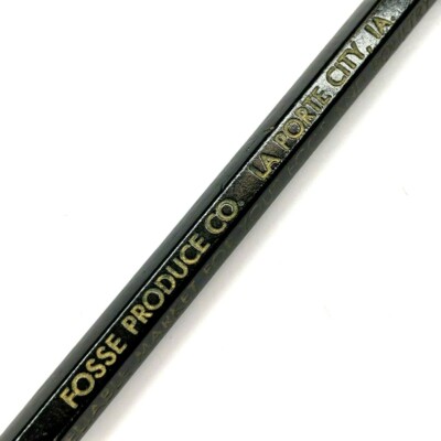 La Porte City, IA Fosse Produce Co Eggs Poultry Advertising Wood Pencil Vtg G19