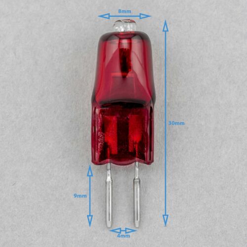2pcs G4 20W 12V Infrared IR Lamp Heater Bulb Halogen Bi-Pin Light Globe Heating - Picture 2 of 3