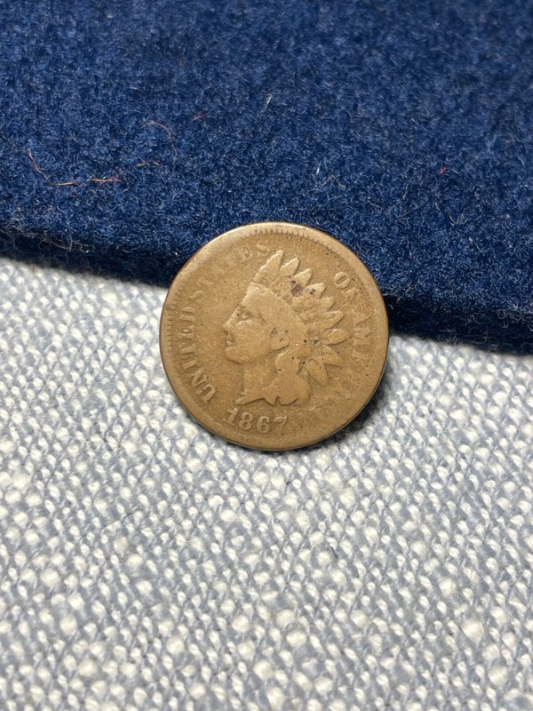 (#101197) Indian Head Cent: 1867. #2.  Good