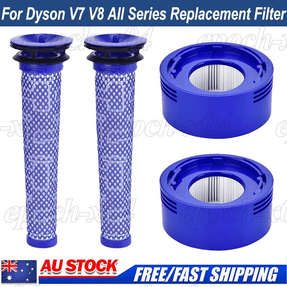 2x Pre & Post HEPA Filter For Dyson V8 V7 Animal Absolute Vacuum Replacement