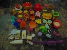 Dollhouse, Barbies Toys Collectible Kitchen Accessories  Food Lot