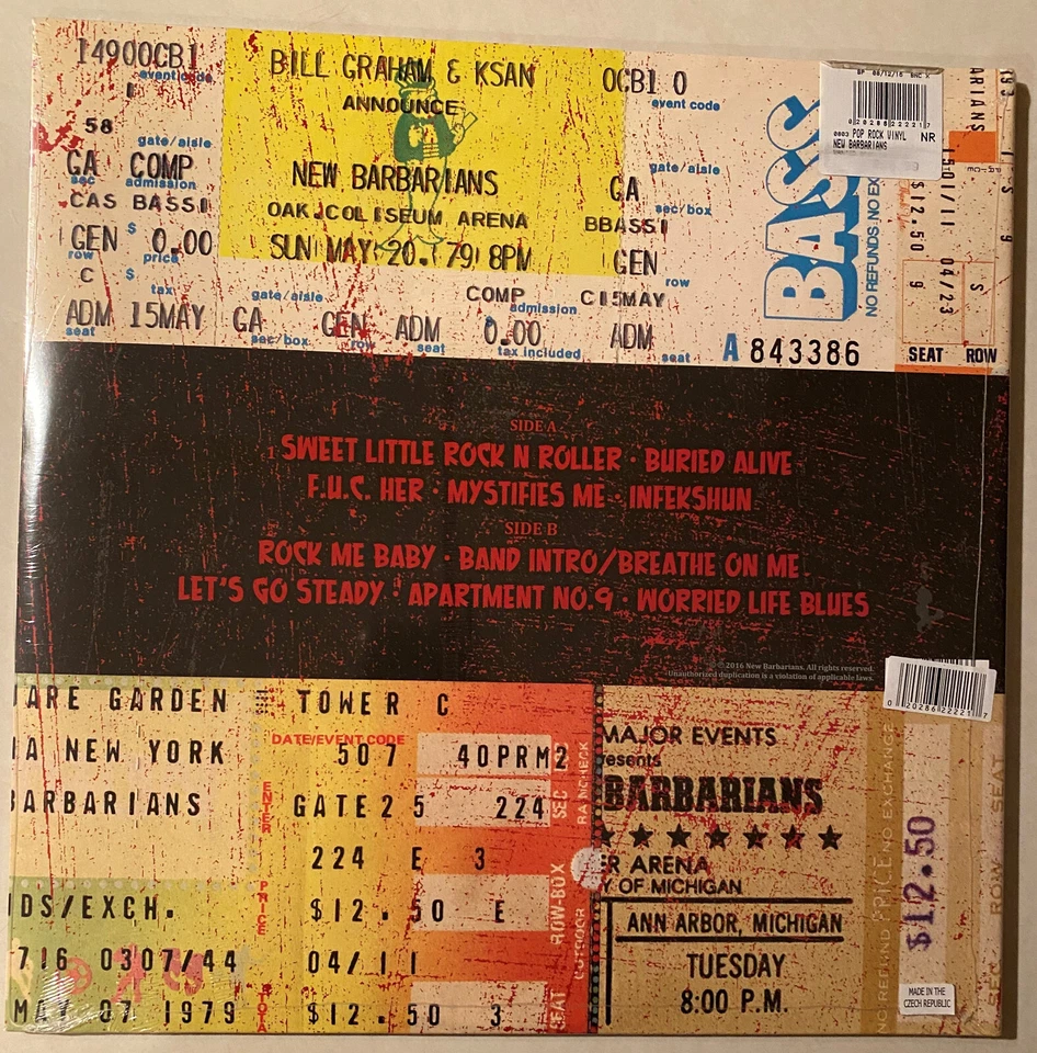 NEW BARBARIANS Wanted Dead or Alive Keith Richards ARCTIC SWIRL vinyl NEW LP - Image 3 of 4