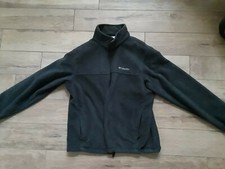 Columbia Men's Fleece Jacket LARGE Black color USED