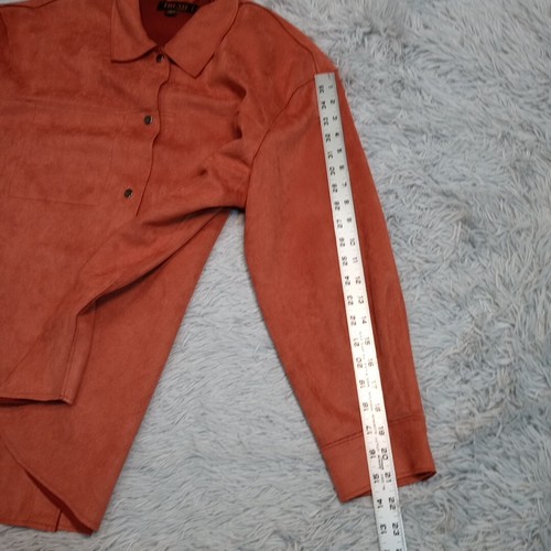 Truth By Republic Shirt Damen 1X Kunstleder Soft Top Druckknopf leicht - Bild 5 von 12