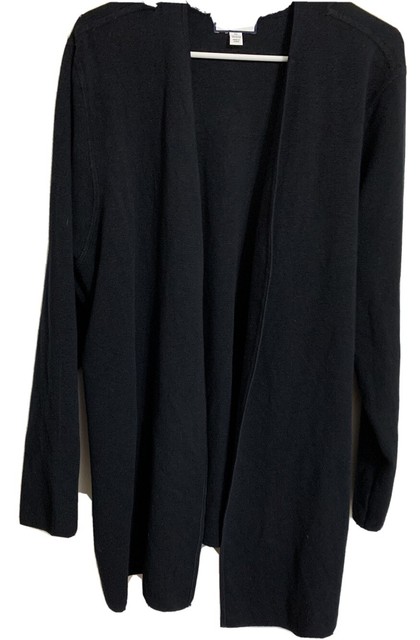 black textured cardigan