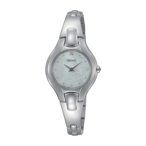 SEIKO DIAMOND BLK STEEL FACE BRACELET WATCH SUJF85 Seiko Women main image 3