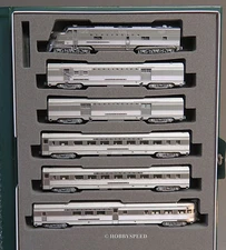 KATO N SCALE CB&Q EMD E5A SILVER STREAK ZEPHYR Engine Car Set diesel KAT106-090