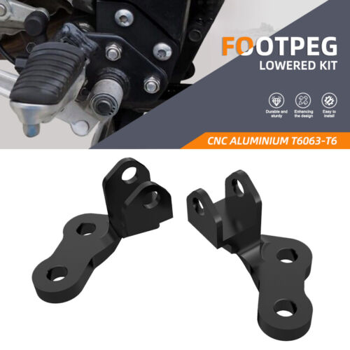 Lowered Footpeg Kit Brackets FOR SUZUKI DR650/SE 1996-2023 DR650S 2015-2023 NEW - Zdjęcie 1 z 10
