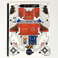 LEGO STICKER SHEET 42178 Surface Space Loader LT78 Technic Space Stickers Decals