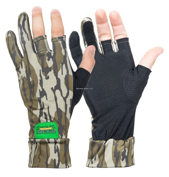 Primos PS6681 Stretch Fingerless Gloves Mossy Oak Bottomland