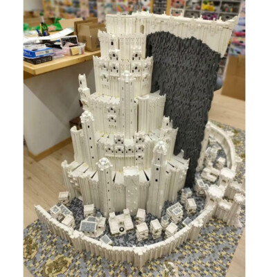 MOC: Capital Minas Tirith Seven-walled Fortress City Model 99548 Pieces 