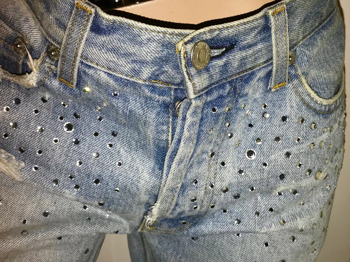 Jeans con swarovski sale