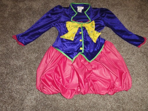GIRLS TWEEN MAD HATTER ALICE IN WONDERLAND COSTUME DRESS XL 12-14 CALIFORNIA COS