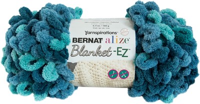 Bernat Alize Blanket-EZ Yarn-Seaport Teals 161037-37019