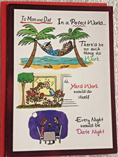 VALENTINE'S DAY CARD RECYCLED PAPER GREETINGS "TO MOM AND DAD IN A PERFECT..."