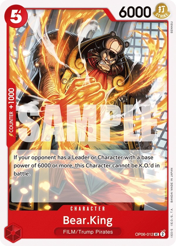 Bear.King - Normal OP06-012 Wings of the Captain NM