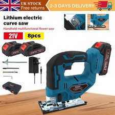 For Makita 18V Cordless Jigsaw Cutter Jig Saw Woodworking Cutting + Blade UK