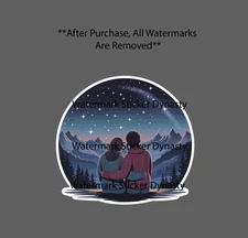 Stargazing Sticker Waterproof Decal Couple Love Mountain Night Outdoor Gift NEW