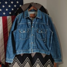 Levi's 507XX Type II Red tap Big E Selvedge Denim Jacket J22 Made in Japan