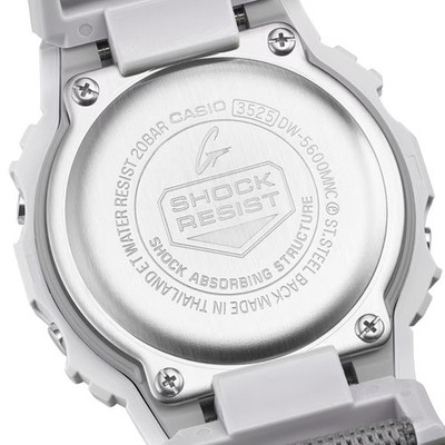 Casio G-SHOCK DW-5600MNC-7A8JF New Cloth Band Series Gray/Neon
