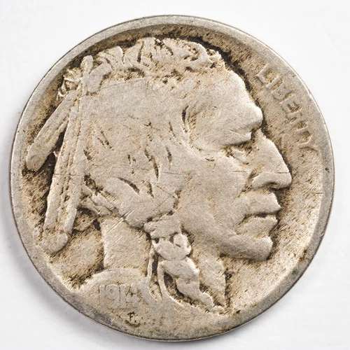 1914-P Buffalo Nickel Very Good (VG) - Philadelphia Mint