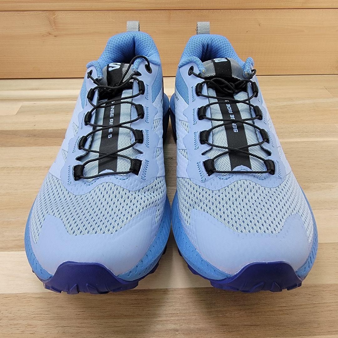 Scarpe da trail running donna Salomon Sense Ride 5 24 5 cm blu come nuove