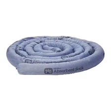 Pig Pig203 Sorbent Sock, 14 Gal, 3 In X 20 Ft, Universal, Blue, 4 Pk