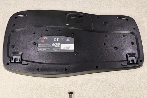 Logitech MK570 Wireless Keyboard K350 No Mouse Open Box With USB Black Tested - 第 3/13 張圖片