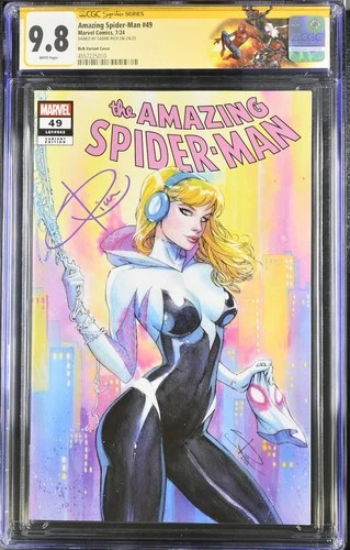 Amazing Spider-Man #49 SPIDER-GWEN VARIANT CGC SS 9.8 signed Sabine Rich NM/MT
