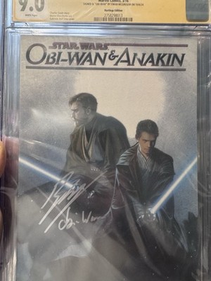 Marvel Star Wars Obi-Wan & Anakin #1 Hastings CGC 9.0 Signed Ewan McGregor