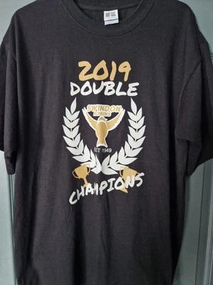 Swindon Robins Speedway 2019 Double champions Tshirt Size L  - Image 1 of 4