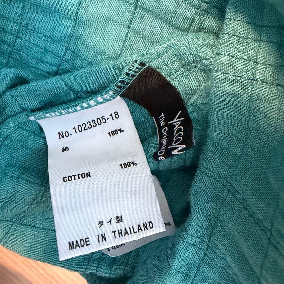 YACCO MARICARD Cotton Long Sleeve Shirt Turquoise Green Size M | eBay