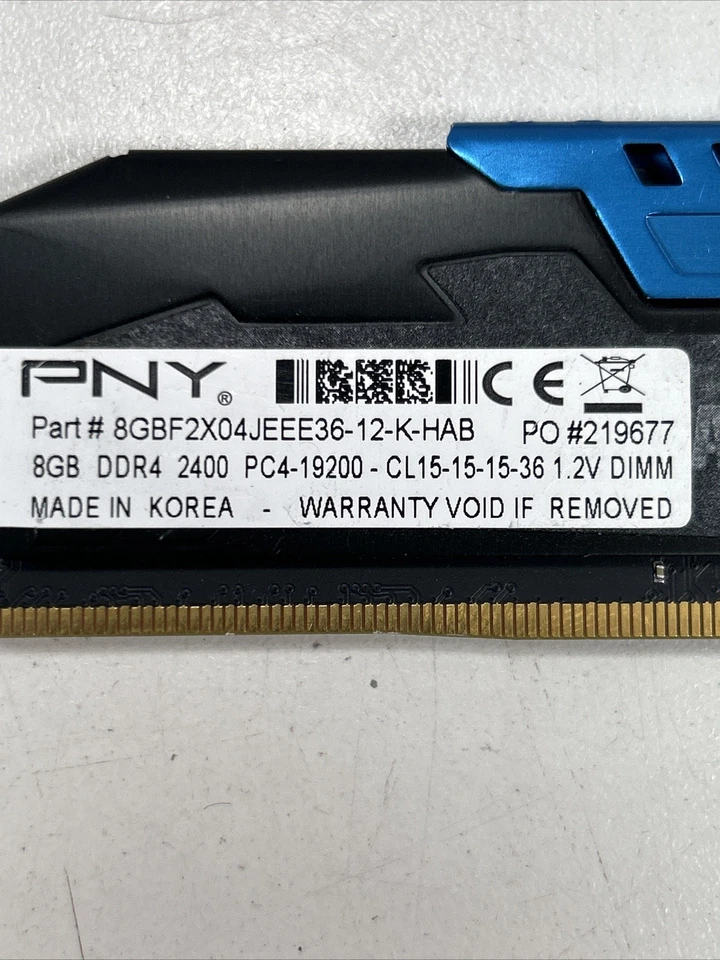 8GB PNY ANARCHY DDR4 2400MHz PC4-19200 Desktop Memory 8GBF1X08JEEE36-12-K-HAB - Image 3 of 4