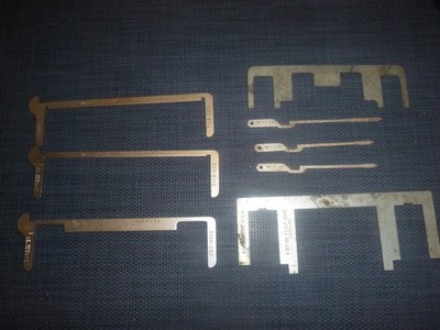 lot of 8 Carburetor Float Gauges Snap on etc.