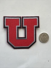 University of Utah Utes Vintage Embroidered Iron On Patch 2.75” X 2.5”