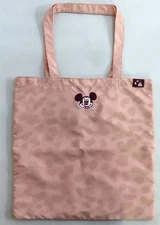 Tokyo Disney Mickey Mouse Leopard Print Tote Bag Pink Face Disney Accessories