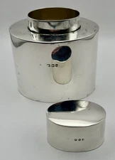 Stunning Heavy Antique Solid Silver Tea Caddy - London 1918, 108 Grams!