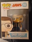 Funko Pop! Movies Jaws Chief Brody #755 VAULTED VHTF 2019 With Protective Case