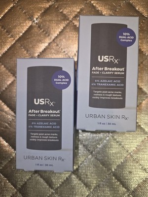 Urban Skin RX USRX After Breakout Fade Clarify Serum 1 Fl Oz Lot Of 2