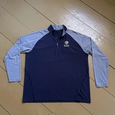 Trump National Philadelphia Cutter & Buck Quarter Zip Pullover Men's XL Blue