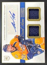 2013-14 National Treasures Dual Memorabilia Auto Austin Watson RC