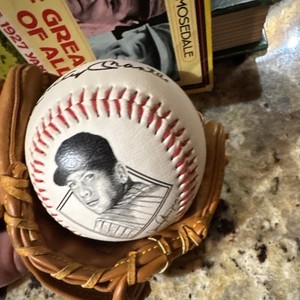 Mickey Mantle 1996 40th Anniv 1956 Triple Crown Baseball Display