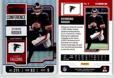 Desmond Ridder 2023 Contenders Conference Ticket #4 /99 Falcons