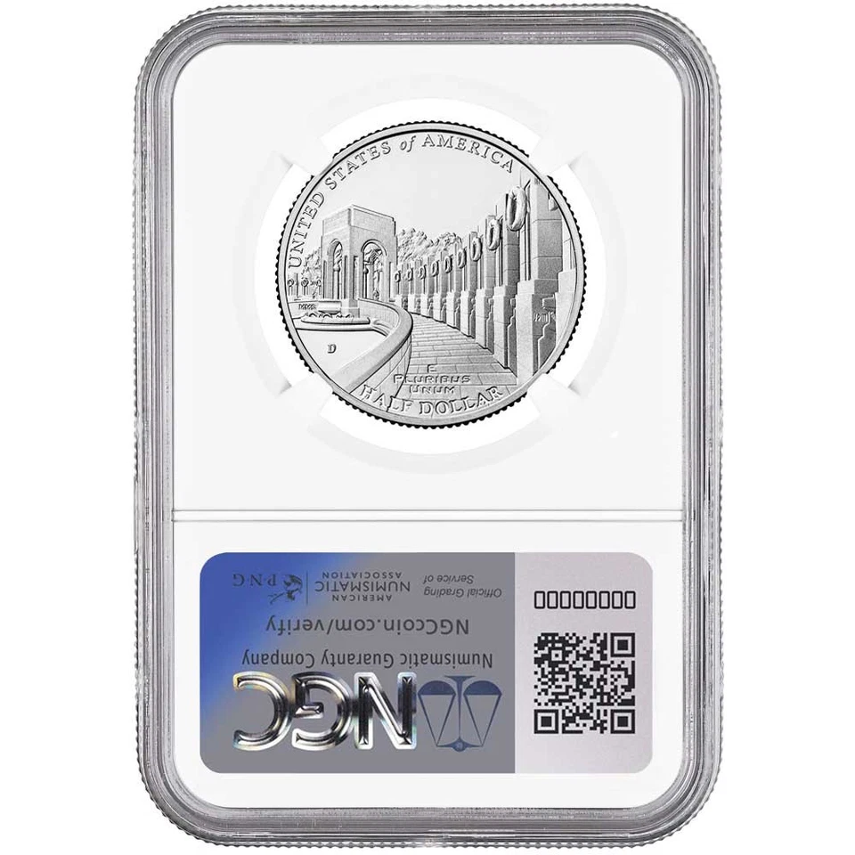 2024-D UNC Clad 50c Greatest Generation Commemorative NGC MS70 Brown Label - Image 2 of 3