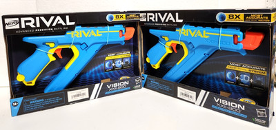 2pk - NERF Rival Vision XXII-800 Blaster with 8 Accu-Rounds - New