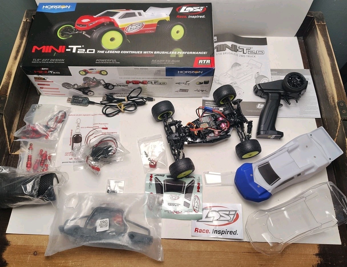 VERSION 1 Losi MiniT 20 Brushless 2WD RTR 118 Scale Truck wi