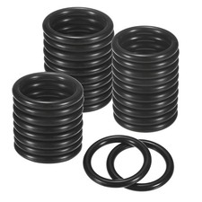 50-Pack Dream Catcher Rings 1.3" Plastic Rings for DIY Black 0.16"